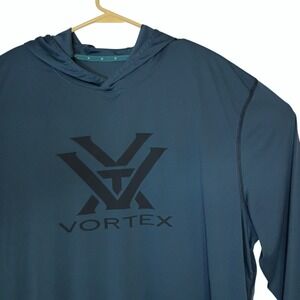 Vortex Sun Slayer Hoodie Mens 2XL Blue Long Sleeve Performance Pullover Outdoors